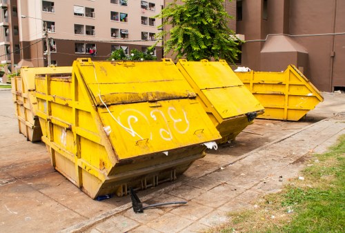 Rubbish Collection Truck and Team in South London