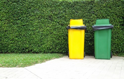 Sorted waste bins in a Brixton neighborhood