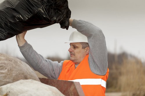 Recycling process in South London waste management